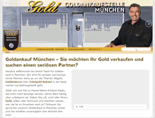 Tablet Screenshot of goldankaufstelle-muenchen.de